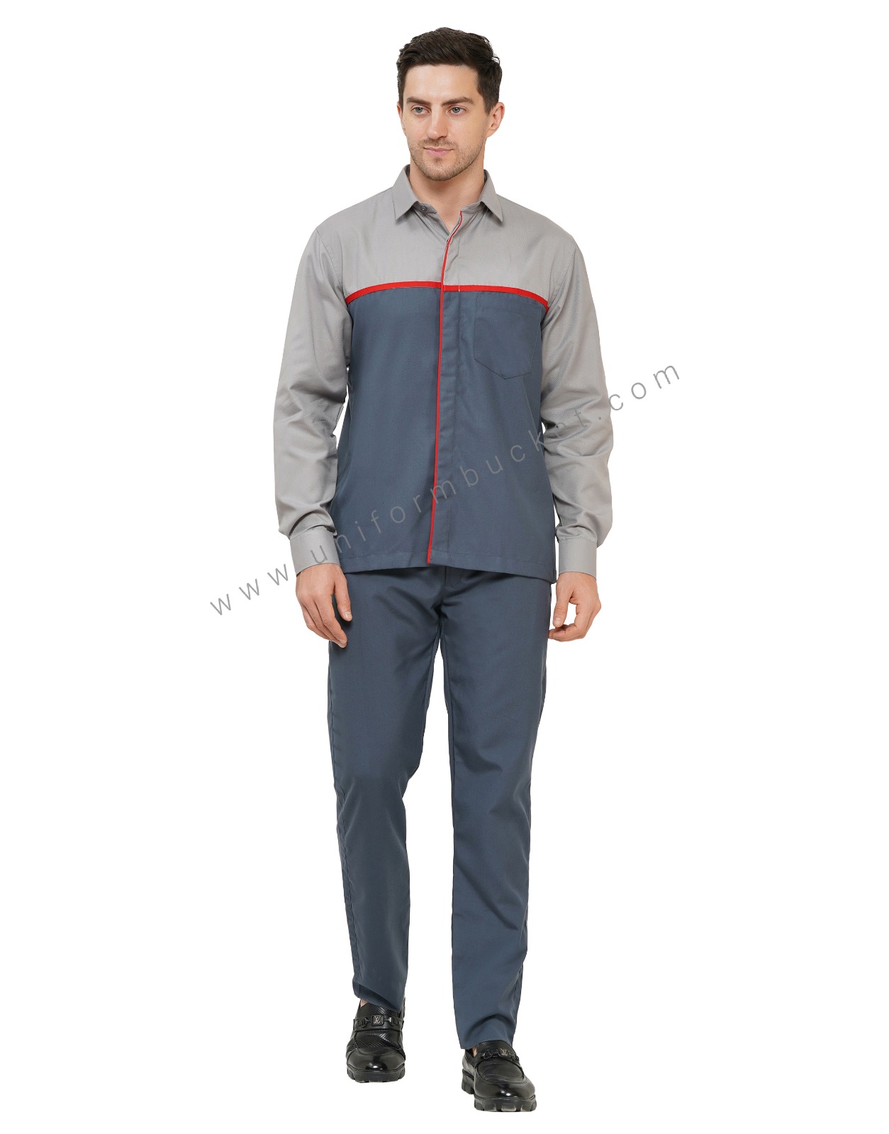 Male Workwear Dark Grey Trouser thumbnail 2
